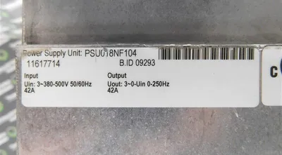 Drivecon XTE4038-1014 25 HP Variable Frequency Drive  Output 0-460V 38A Used