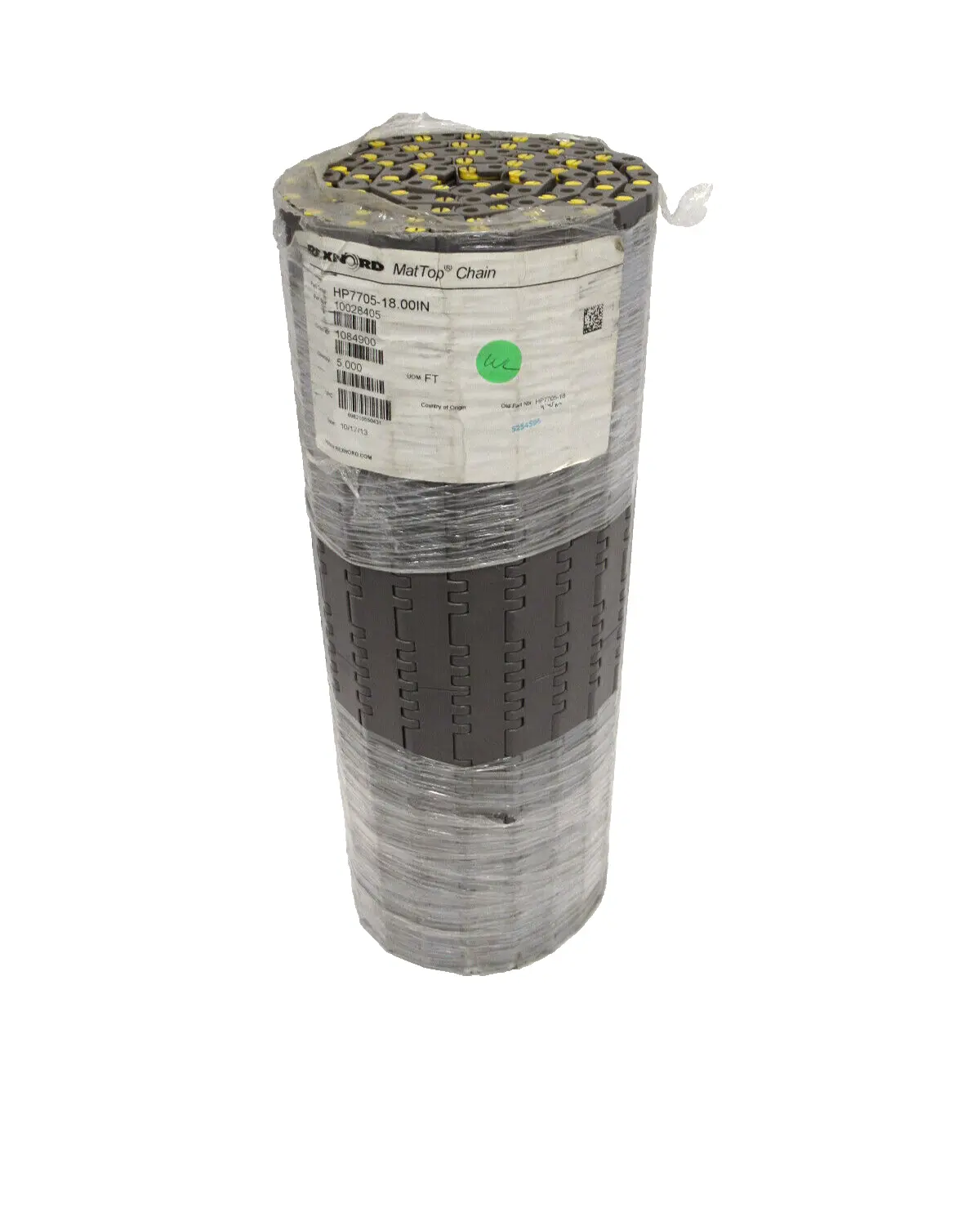 NEW REXNORD 10028405 MAT TOP CONVEYOR CHAIN HP7705-18.00IN 10'L x 18"W