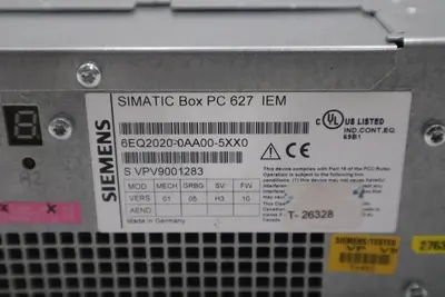 SIEMENS  SIMATIC IPC627CIEM  6EQ2020-0AC03-5XX0  SIMATIC BOX PC STK SGF116