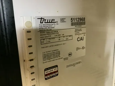 152-0542 True TSSU-48 Self Contained Sandwich Pizza Prep Table Cooler