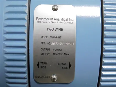 USED ROSEMOUNT ANALYTICAL 5081-A-HT