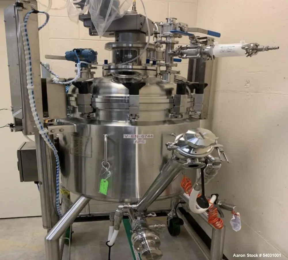 Buy Used Apache Stainless Agitated Reactor – 200 Liter, 316/304 SS, Vertical