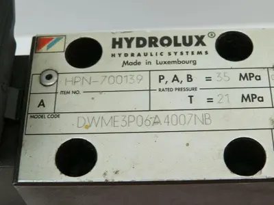 Hydrolux HPN-700139 Hydraulic Speed Controller Valve HPN632040 24V