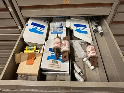 VIDMAR STYLE MICROFORM FILE CABINET 10 DRAWER (NO CONTENTS)