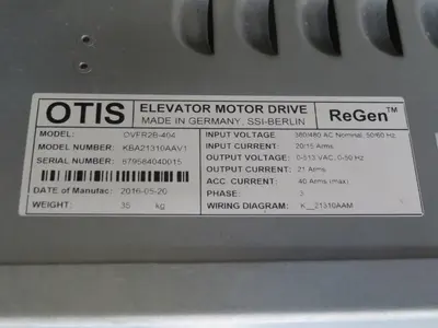 Used OTIS OVFR2B-404 KBA21310AAV1 AC Drive Control Module Texas US | Aucto #1307102