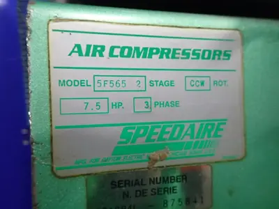 Used SPEEDAIRE 5F5652 Lubricated Reciprocating Air Compressors Ohio US | HGR 24 #916949
