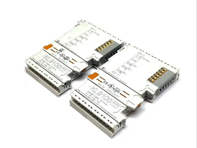 Used BECKHOFF SUPPLY TERMINAL 24VDC 10A LOT OF 2 PLC Power Supplies Michigan US | Maverick Industrial Sales #1092902