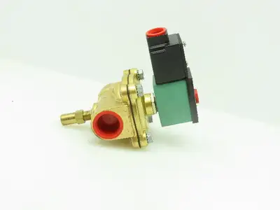 Asco JKH8210G054MO Red Hat Pneumatic Brass Solenoid Valve 1"NPT 150PSI 120V Coil