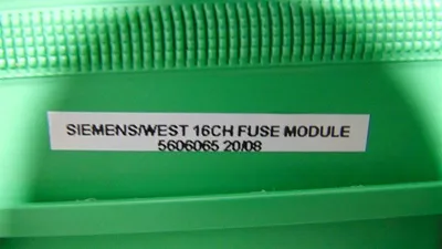 Siemens / West 5606065 20/08 16 Channel Fuse Module Used