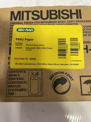 Mitsubishi K65H-CE/KP65H-CE High Density Thermal Printing Paper -NIB of 4 rolls