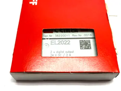 NEW BECKHOFF ETHERCAT 2-CHANNEL DIGITAL OUTPUT TERMINAL 24VDC