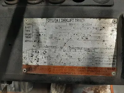 USED TOYOTA 7FGCU15 – 3000 LB. FORKLIFT