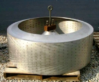 Western States 60 x 20 Quadramatic perforated basket, 316SS