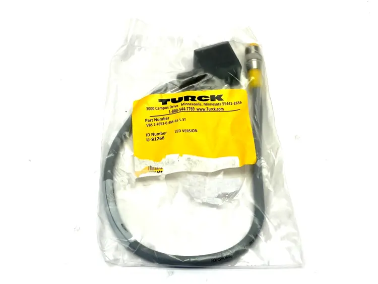 New | in-Stock Turck VBS 2-F653-0.4M-RS 5.3T Connector Accessories Michigan US | Maverick Industrial Sales #1397903