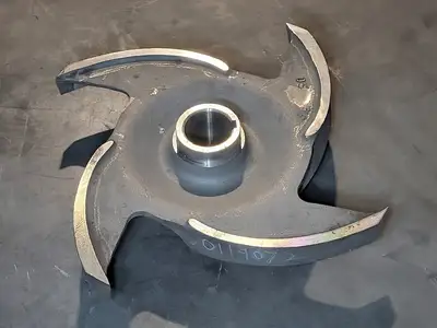 Pump Impeller, 6x8-22, 4-Vane, 316SS