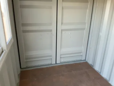 New 10’4” Job Site Storage Container, 10’4” x 6’ x 78-1/2” tall overall, Swing Doors on One End with...