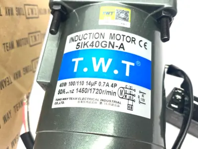 USED TUNG WAY TEAM INDUCTION MOTOR 40W 1450/1720RPM W/ 5GN60B GEAR HEAD