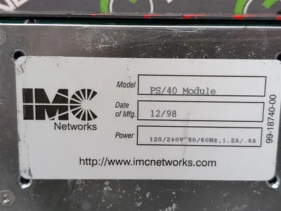 IMC Networks PS/40 Media Converter Power Supply Module Used