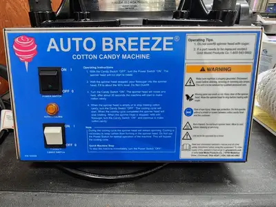 New | in-Stock Gold Medal New Gold Medal Auto-Breeze Cotton Candy Machine w/Clear Double Bubble C IP Concession Equipment Illinois US | Falcon Restaurant Supply #1376746