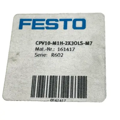 NEW FESTO CPV10-M1H-2X3-OLS-M7 SOLENOID VALVE 161417 CPV10M1H2X3OLSM7
