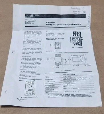NEW Johnson Controls KZ-5000-1