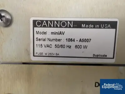 USED Cannon Cannon Viscometer, Model MiniAV