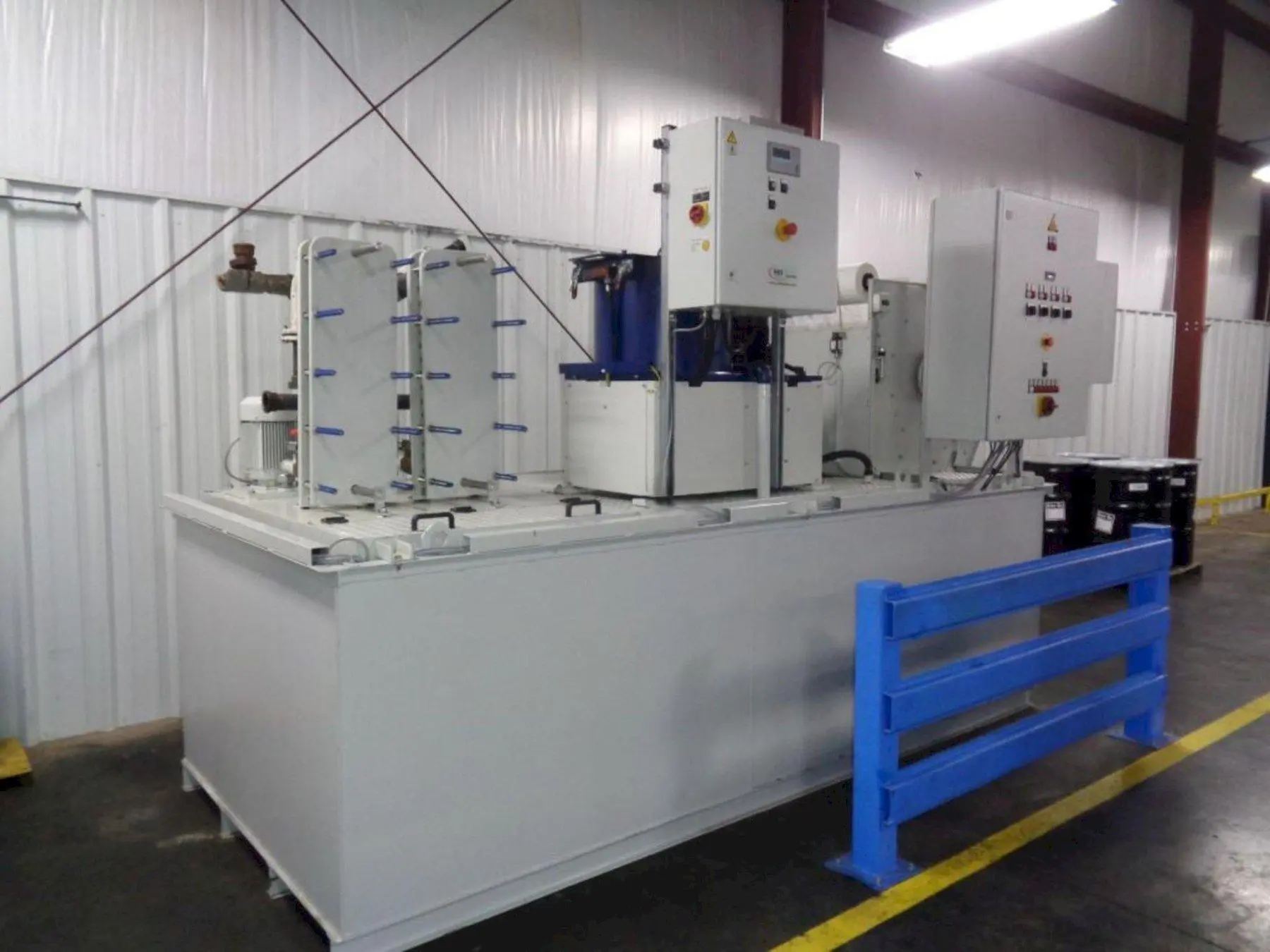 30 GPM ZYKLOMAT MODEL #AKBF-R CONTINUOUS FILTER COOLANT SYSTEM, WITH DRAG-OUT & TURBO-HKS CENTRIFUGE SEPERATOR: YOBRO #24734