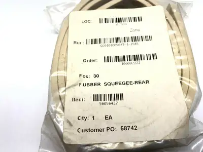 New | in-Stock CLARKE RUBBER SQUEEGEE REAR Misc Industrial Equipment | Maverick Industrial Sales #1107049