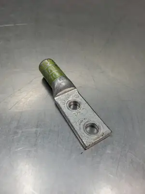 THOMAS & BETTS 54 Olive Two Hole Lug Connector, 3½", (2/0AL9CU) 4D-14
