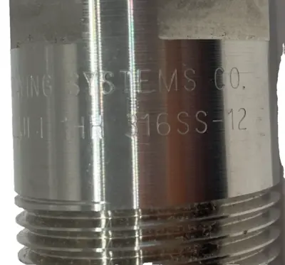 NEW SPRAYING SYSTEMS 1HH-316 SS12 FULLJET NOZZLE GA25129X012