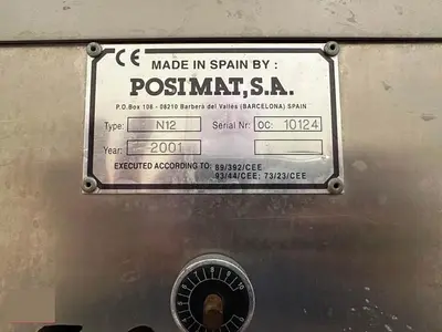 USED 2001 POSIMAT N12 ROTARY BOTTLE UNSCRAMBLER