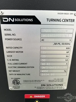 Used 2024 DN SOLUTIONS PUMA DNT2600LM CNC Lathes Georgia US | The Equipment Hub #1321786