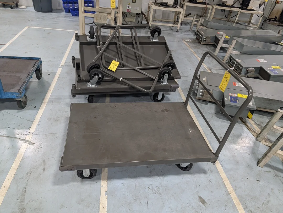 (4) Rolling Platform Carts