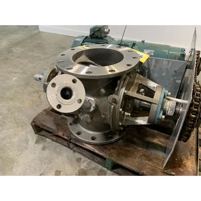 Used 10" Stainless Steel Flo-Tronics Rotary Airlock Feeder Valve