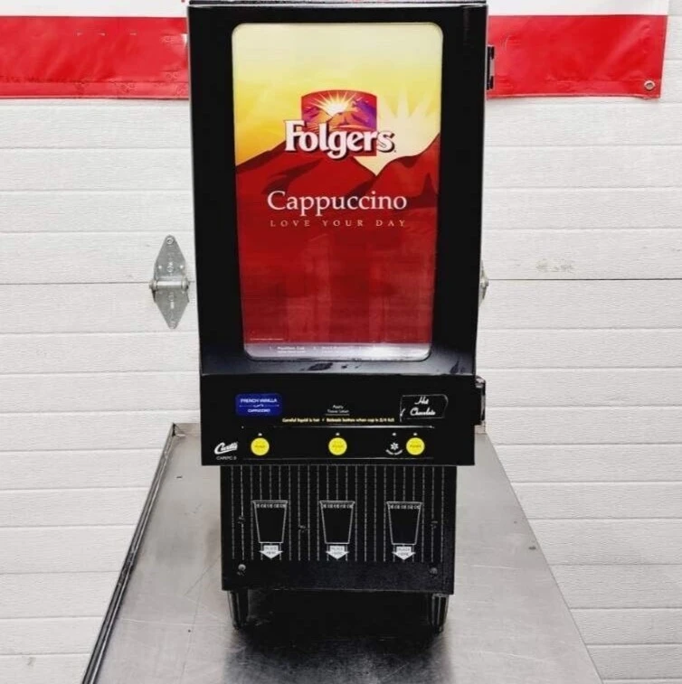 167-0155 Curtis Wilbur Cappuccino Machine w/ 4lb Hopper & 3 Dispensers
