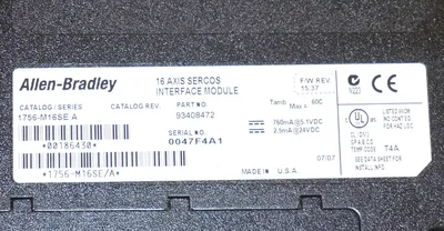 PARTS ONLY ALLEN BRADLEY 1756-M16SE 16 AXIS SERCOS MODULE SER. A, 1756M16SE