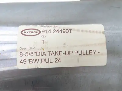 Hytrol 914.24490T Belt Conveyor Take-Up Pulley 8-5/8"x 49"BW 1-15/16"Shaft XT35