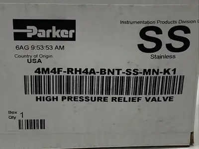 4M4F-RH4A-BNT-SS-MN-K1 | Parker  RH4 High Pressure Relief Valve - New