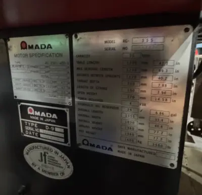 1997 AMADA RG-35 Press Brakes | SNL Machine Trader LLC (4)