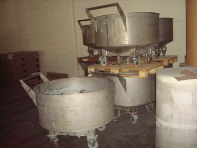 500L S/S Open Top Trolley Tanks