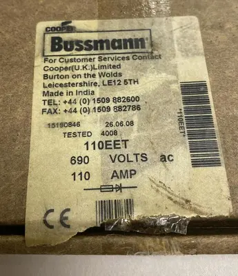 Used COOPER BUSSMANN 110EET Miscellaneous Equipment (Electrical & Power) | Surplus Asset Holdings #1188416