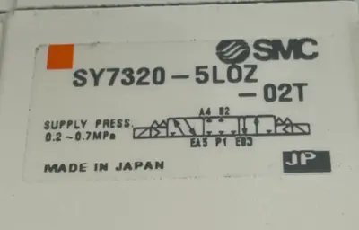 USED SMC SY7320-5LOZ-02T SOLENOID VALVE SY73205LOZ02T