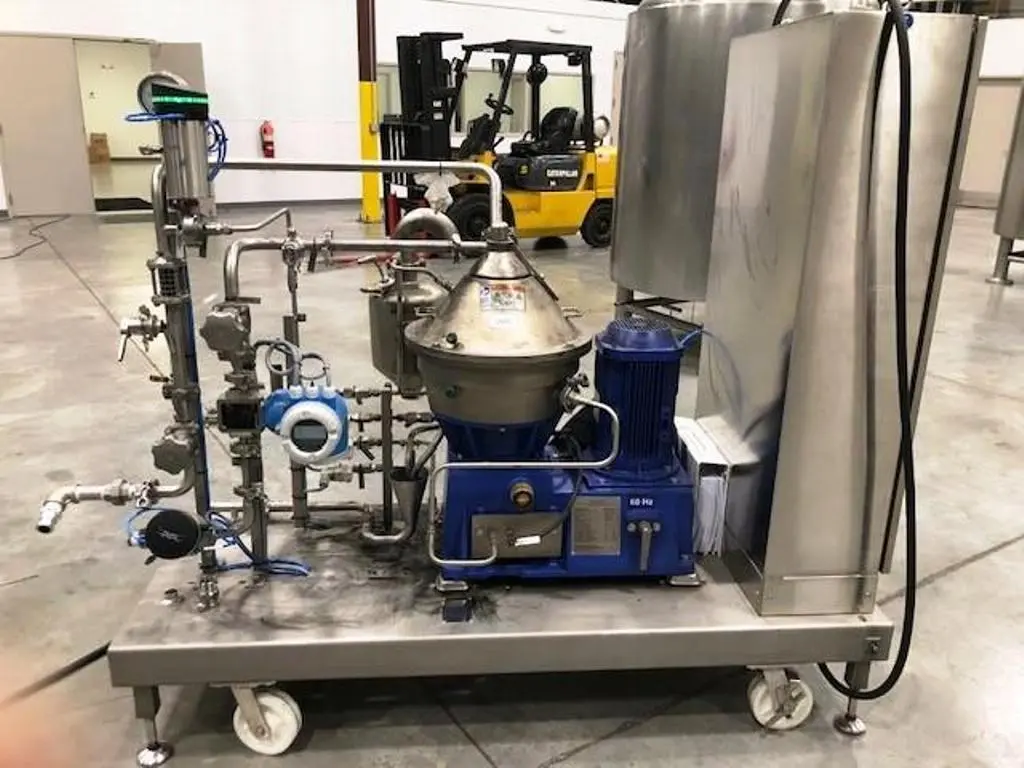 Alfa-Laval LAPX 404 SGP-31G/GC CLARA 20 HF clarifier skid.