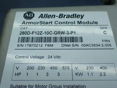 USED ALLENBRADLEY 280DFN10R
