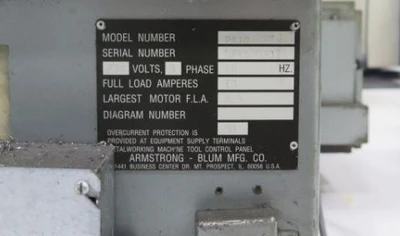 ARMSTRONG-BLUM PA10 Horizontal Band Saws | Mohawk Machinery (7)