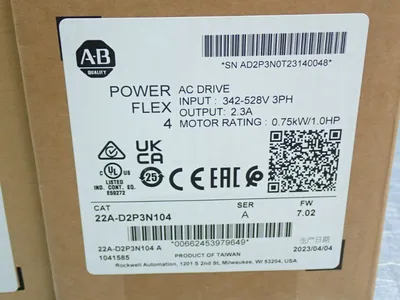 New | in-Stock ALLEN BRADLEY 22AD2P3N104 Variable Speed Drives Ohio US | HGR 24 #914414