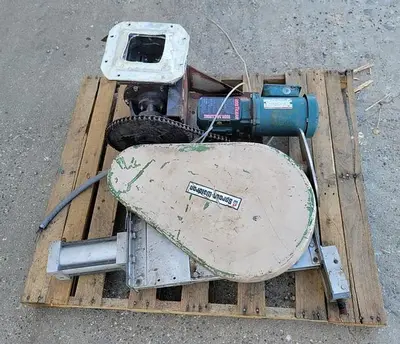 Hopper, 80 CF, S/st, 60" Dia. X 51", Airlock Valve #S744201