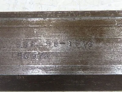 Press Brake Die 36-1/2" Long 90° V 1/2" Tang 1-13/32" W 2-13/16"H Offset