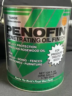 Penofin Exterior Penetrating Oil Finish - Brazilian Rosewood Oil - 1 gal - Tahoe Sienna Brown
