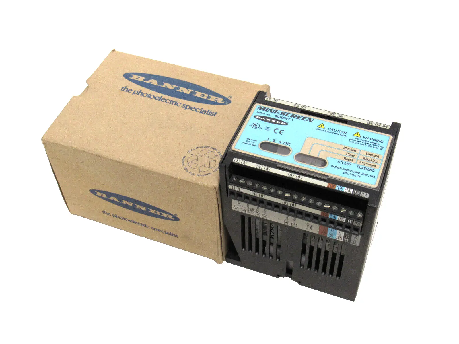 NEW BANNER MSDINT-1 MINI SCREEN CONTROL MODULE MSDINT1